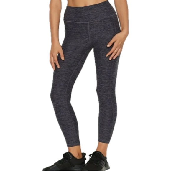 Victoria’s Secret Essential Leggings Heathered Black Grey Size 8 Never Worn - Picture 1 of 7